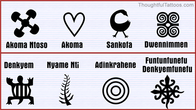 african tribal symbols tattoos