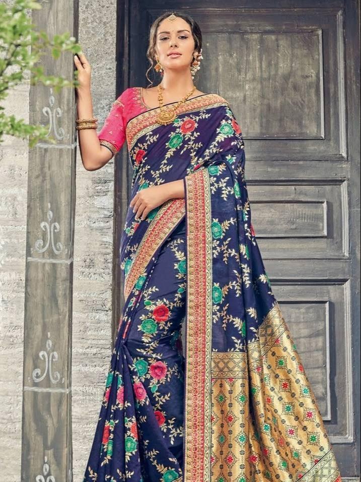 SILK BANARASI SAREE DRAPING IN 5 STYLE'S|HALF SAREE DRAPING STYLES|STYLE  YOUR SAREE WITH LEHENGA| | Saree draping styles, Lehenga style saree, Sari  draping styles