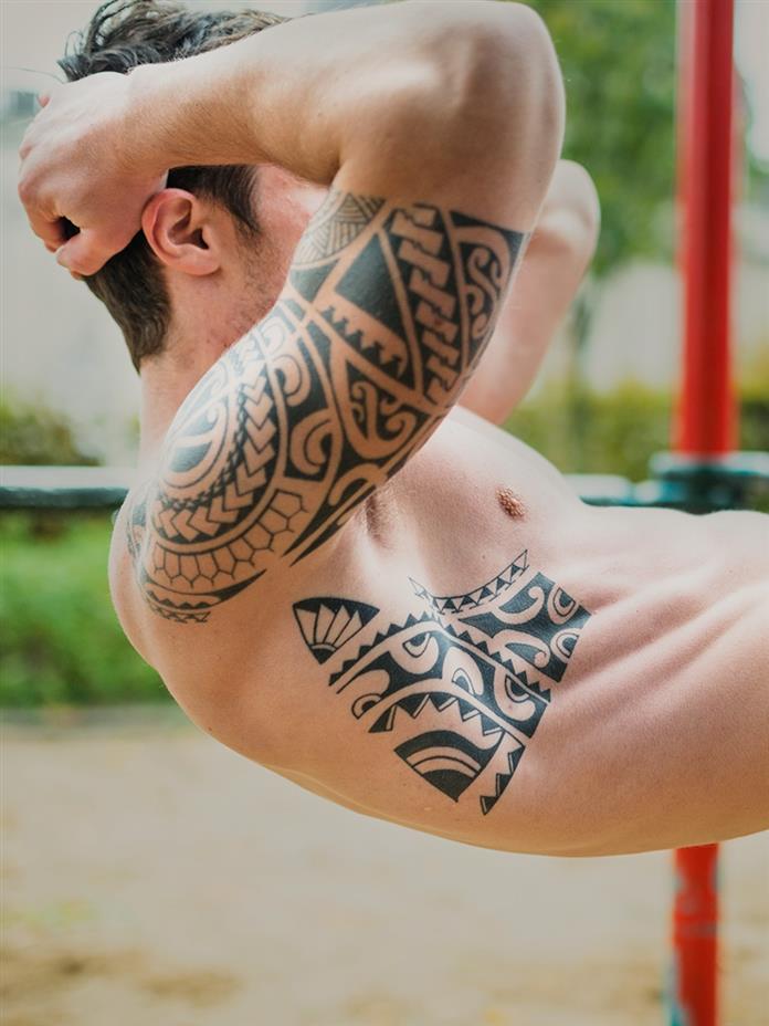 Rib Cage Tattoos for Men